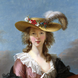Lancer le puzzle : Autoportrait avec un chapeau de paille de Elisabeth Vigée Lebrun
